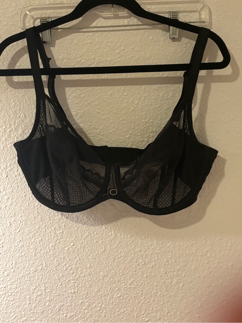 Chantelle Black Sheer Lace Underwire Bra